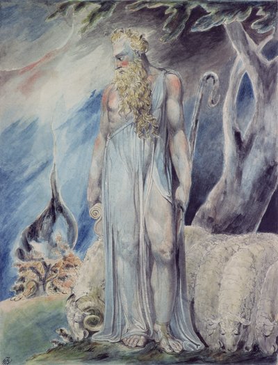 Moïse et le buisson ardent - William Blake